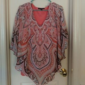 Flowy and fun poncho style top